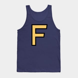 Funky Yellow Letter F Tank Top